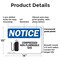 Signmission Compressed Non-Flammable Gas OSHA Notice Sign, Plastic, 14in W x 10in L, 2PK OS-2PACK-NS-P-1014-L-10758 - alternate 2